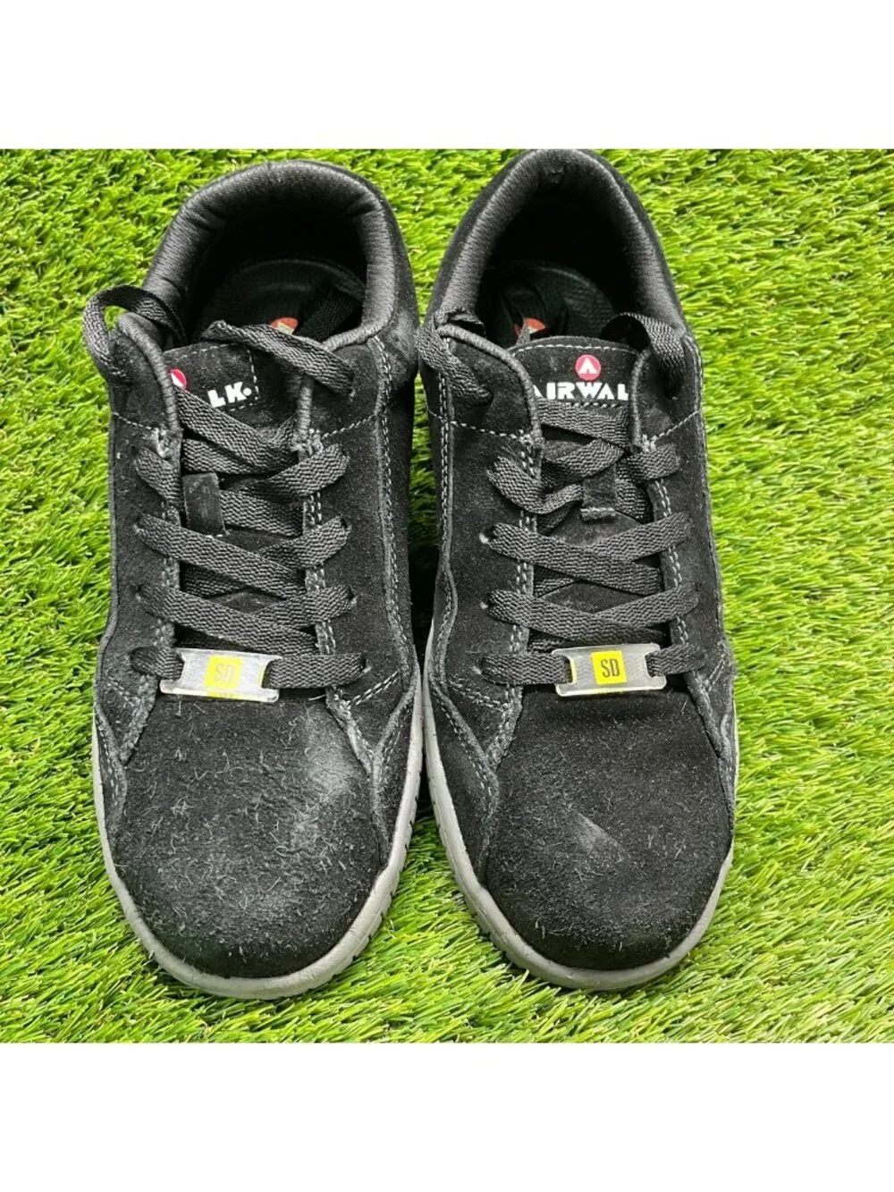 Airwalk Camino SD Womens Size 8D Suede Black Composite Toe Safety Work Shoes